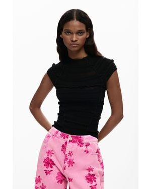 Desigual Basic Short-Sleeved T-Shirt - Black