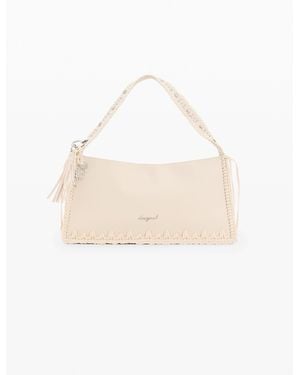 Desigual Small Studded Bag, Polyurethane - White