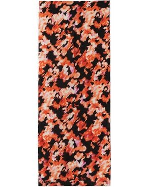 Desigual Abstract Rectangular Foulard - White