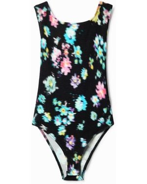 Desigual Body Canalé Tirantes, Viscosa, Negro - Blanco