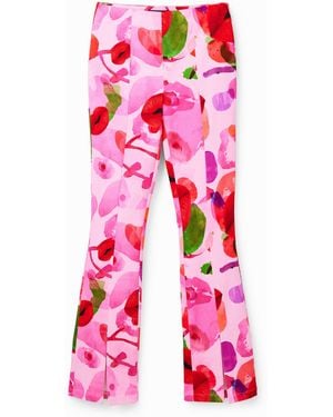 Desigual M. Christian Lacroix Lips Trousers, Cotton - Pink