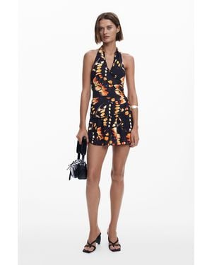 Desigual Mono Mariposas Nudo, Mujer, Poliester, Negro