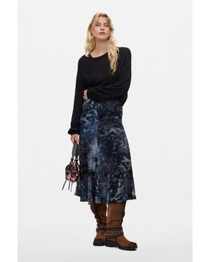 Desigual Trägerkleid Strick, Damen, Blau