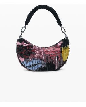 Desigual Medium Beaded Shopper Bag, Polyester - Multicolour