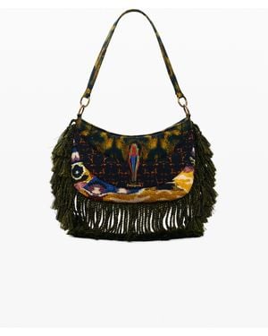 Desigual Medium Fabric Bag M. C. Lacroix, Cotton - Black