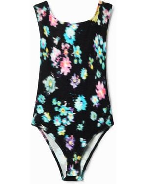 Desigual Ribbed Strap Bodysuit, Viscose - White