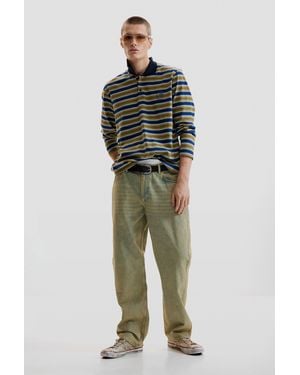 Desigual Dyed Denim Trousers, Cotton - Green