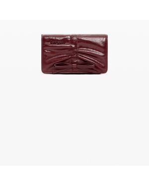 Desigual Small Shiny Bow Wallet, Polyurethane - Red
