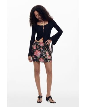 Desigual M. Christian Lacroix Sequin Mini Skirt, Polyester - Black