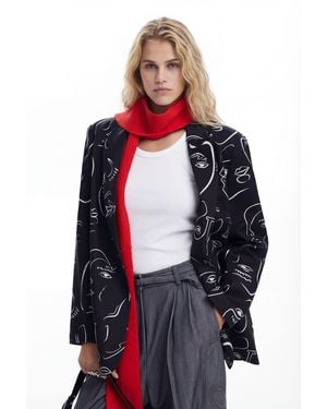 Desigual Expensive Blazer, Cotton - Red