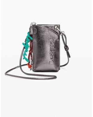 Desigual Medium Metallic 3D Logo Phone Holder - Multicolour