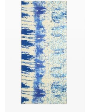 Desigual Designer Scarf By Mr. Christian Lacroix, Viscose - Blue