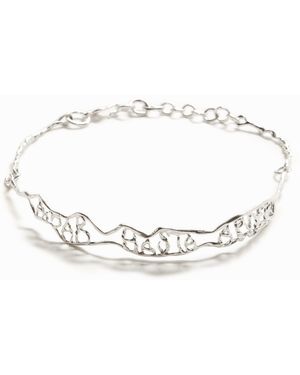 Desigual Zalio Plated Narrow Message Choker - Black