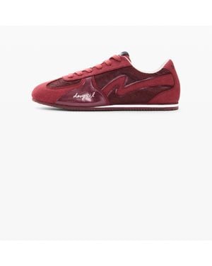 Desigual Zapatillas 100% Piel, Mujer, Rojo