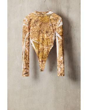 Desigual Studio Ripped Bodysuit - Natural