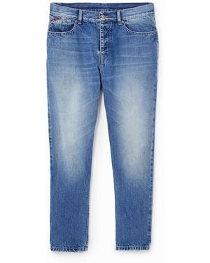 Desigual Straight Jeans, Cotton - Blue