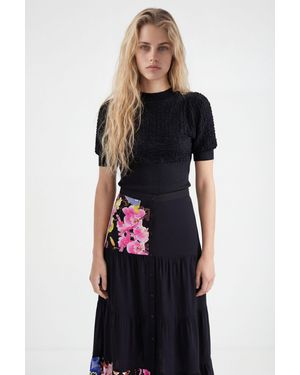 Desigual M. Christian Lacroix Long Skirt, Viscose - Black