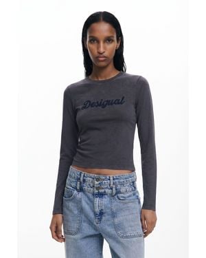 Desigual T-Shirt, Cotton - Blue