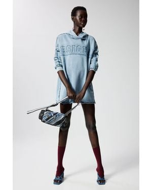Desigual Short Sweatshirt Dress, Cotton - Blue