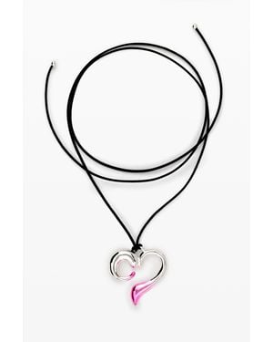Desigual Heart Pendant Zalio Cord - Multicolour