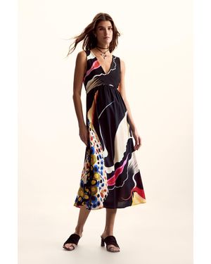 Desigual Dress Designed By Mr. Christian Lacroix in Orange | Lyst