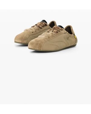 Desigual Zapatillas Lazo, Mujer, Verde - Blanco