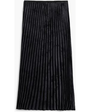 Desigual Pleated Midi Skirt - Blue