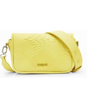 Desigual S Star Crossbody Bag, Polyurethane - Yellow