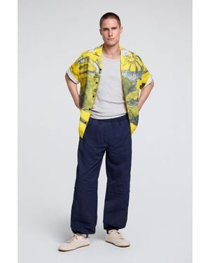 Desigual Plain Long Trousers, Polyamide - Blue