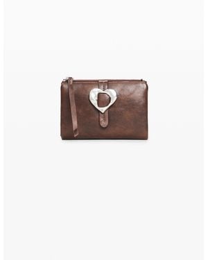 Desigual Medium Wallet, Polyurethane - Brown