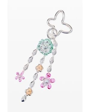 Desigual Charm Flores Zalio, Metal, Negro - Blanco