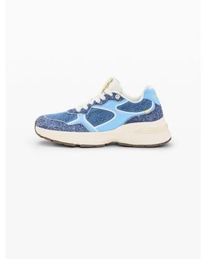 Desigual Kombinierte Runner-Sneaker, Damen, Blau