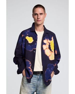 Desigual Long-Sleeved Floral Shirt - Blue
