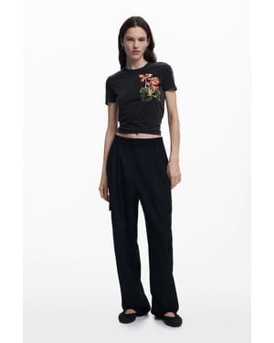 Desigual T-Shirt Entworfen Von Mr. Christian Lacroix - Schwarz