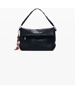 Desigual Medium Mickey Faux Leather Flap Bag - Black