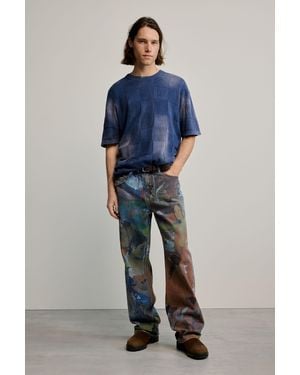 Desigual Gaugin Denim Trousers, Cotton - Blue