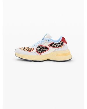 Desigual Leather Runner Sneakers - Multicolor