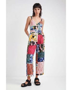 Desigual Printed Patchwork Jumpsuit - Multicolor