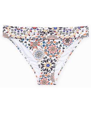 Desigual Braguita Biquini Dobladillo - Blanco