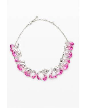 Desigual Love Explosion Necklace - Pink