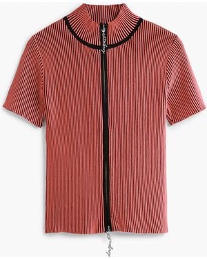 Desigual Iridescent Knit Top - Red
