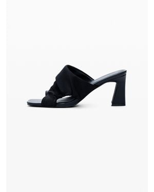 Desigual Sandalia Cut-Out, Mujer, Elastano, Negro