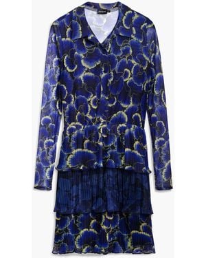 Desigual Dress Designed By Mr. Christian Lacroix, Polyester - Blue