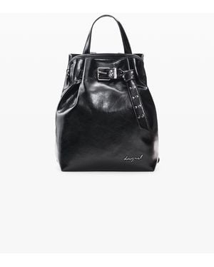 Desigual Mini Small Backpack, Polyurethane - Black