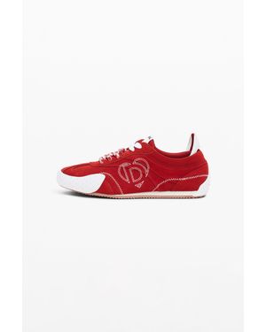 Desigual Retro Trainer Tongue, Cow Leather - Red