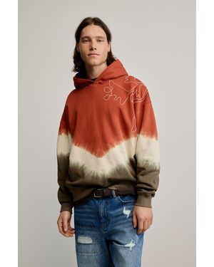Desigual Tie-Dye Sweatshirt, Cotton - Red