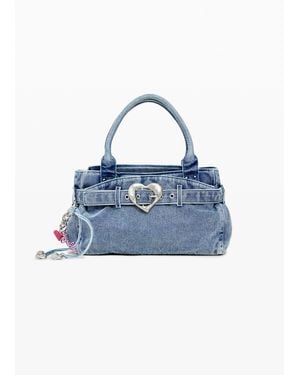 Desigual Medium Denim Bag, Cotton - Blue