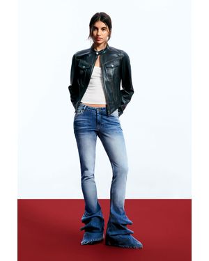 Desigual Pantalón Vaquero Slim Egonlab, Mujer, Algodon, Azul - Rojo