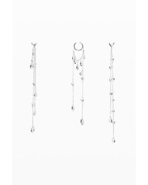 Desigual Zalio Long Earrings - Black