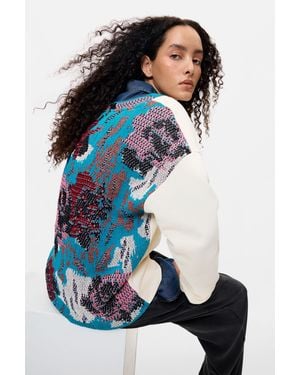 Desigual Embroidered Back Sweatshirt, Cotton - White